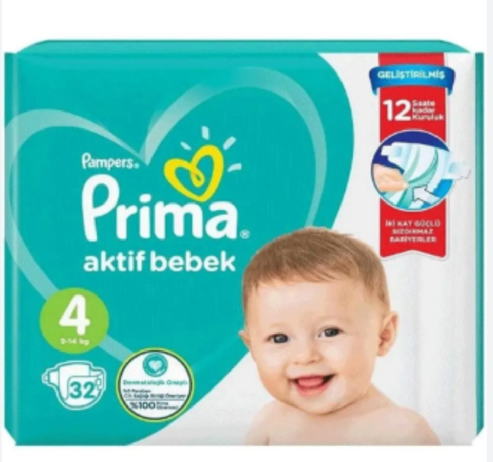 PRİMA BEBEK BEZİ STANDART-NO 4 MAXİ 32'Lİ